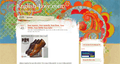 Desktop Screenshot of english-love.com