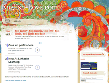 Tablet Screenshot of english-love.com